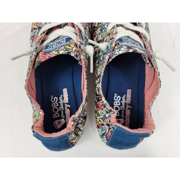Bobs Skechers Beach Bingo Dogs Low Top Shoes Sneakers Womens Size 9.5 113036 - Picture 3 of 12
